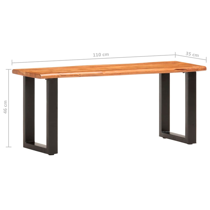 Banc en bois d&