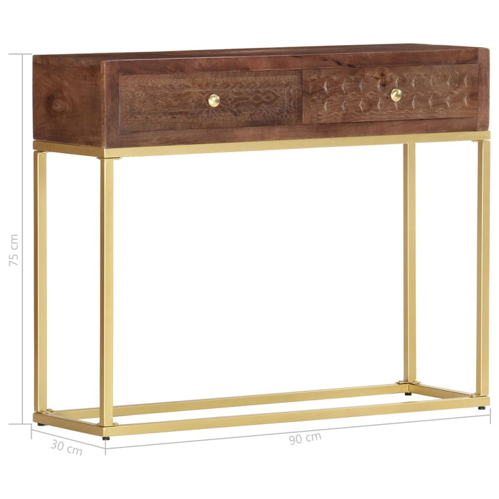 Console en bois de manguier massif
