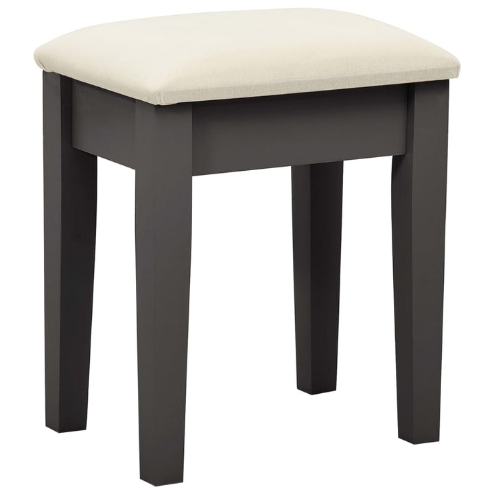 Coiffeuse et tabouret Gris en Bois de paulownia MDF