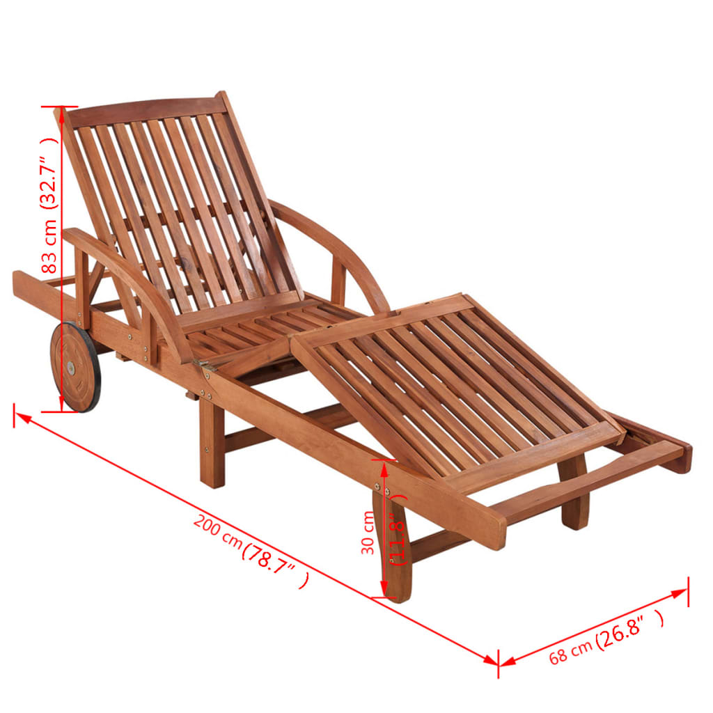 Chaise longue + table