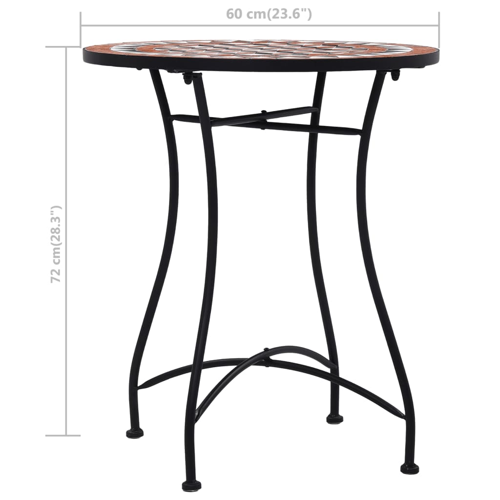 Table de bistro mosaïque