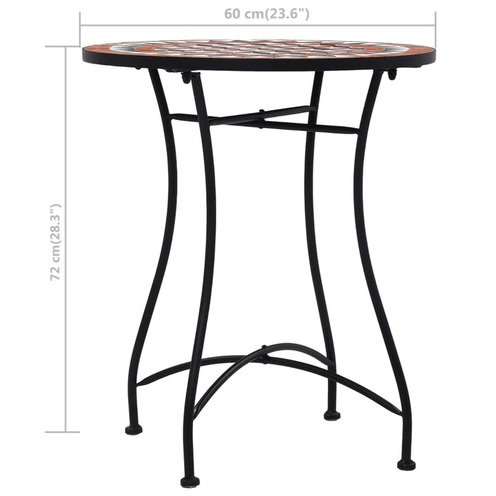 Table de bistro mosaïque