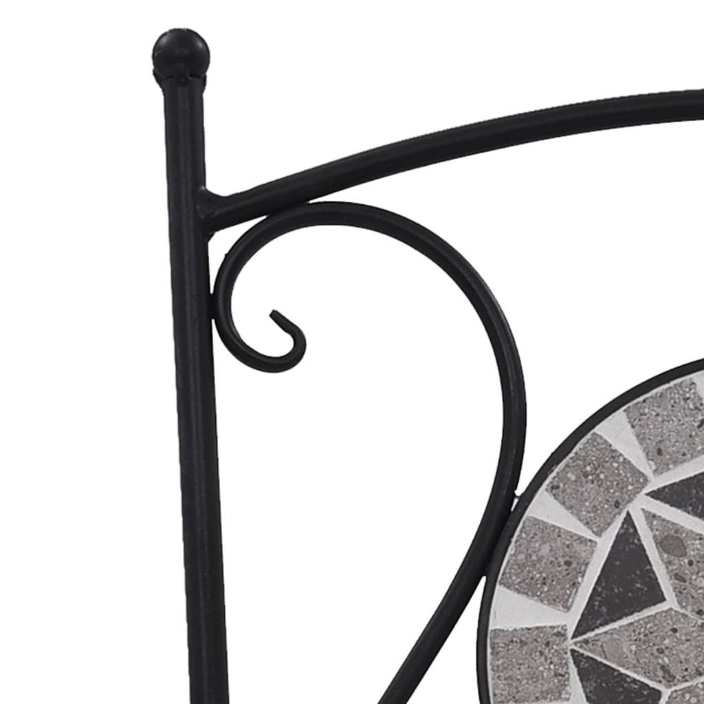 Chaises de bistrot en mosaïque 2 pcs