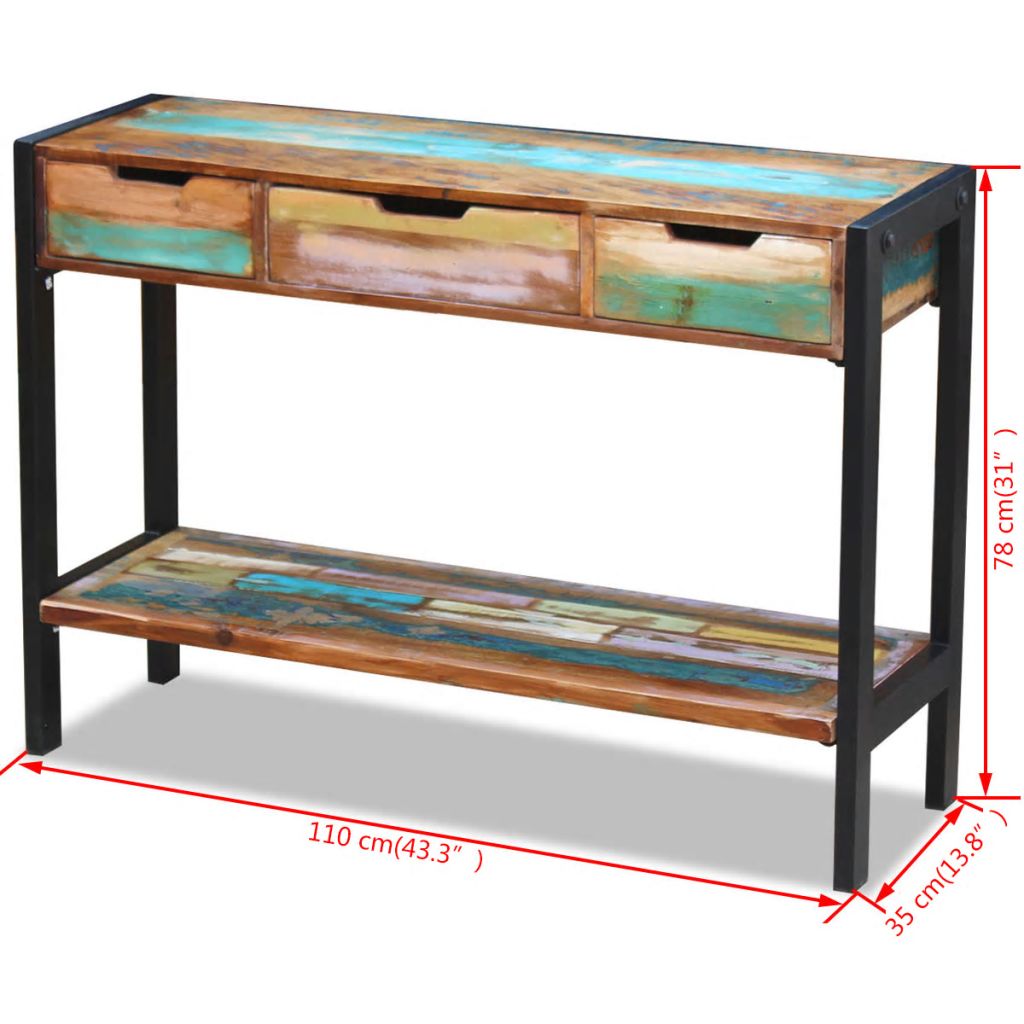 Buffet en bois de récupération