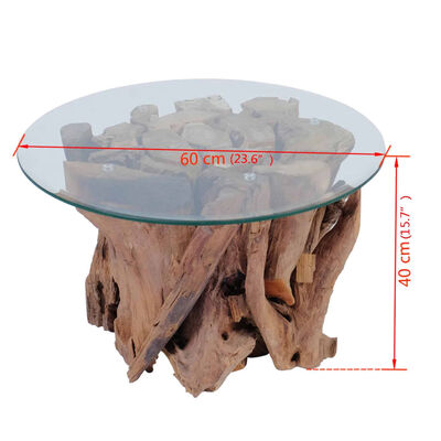 Table basse bois de teck massif
