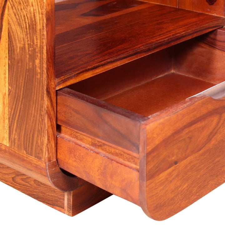 Table de chevet avec tiroir en bois de Sesham