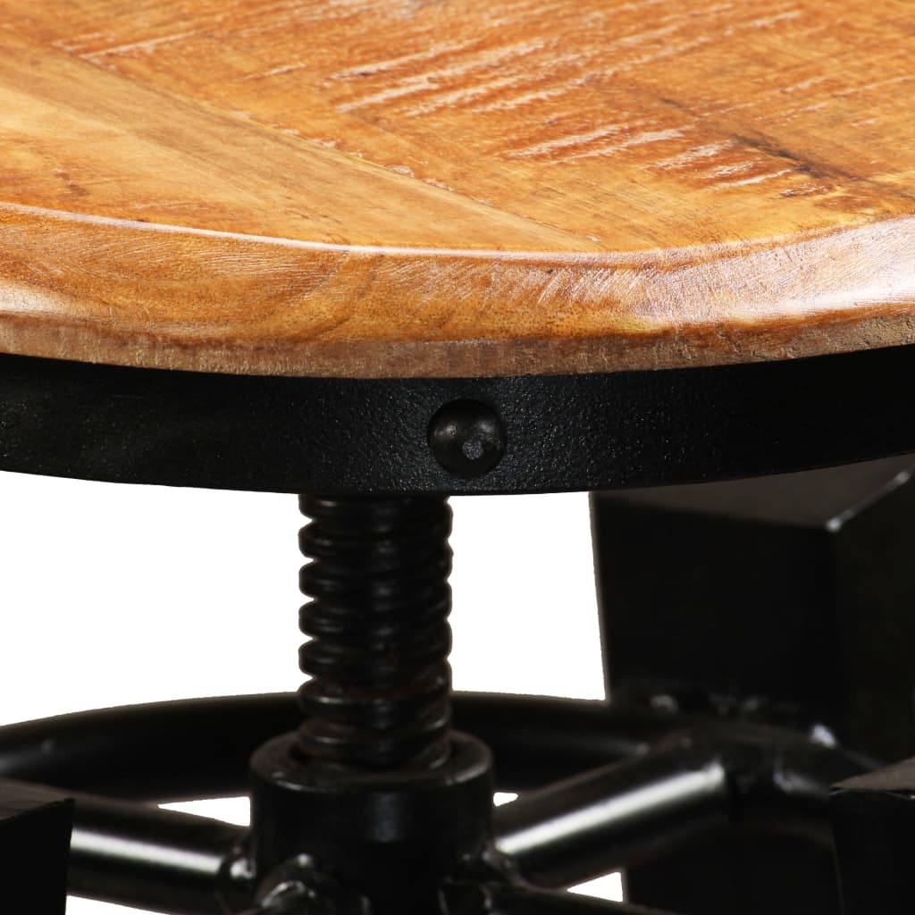 Tabourets en bois de manguier (2 pcs)