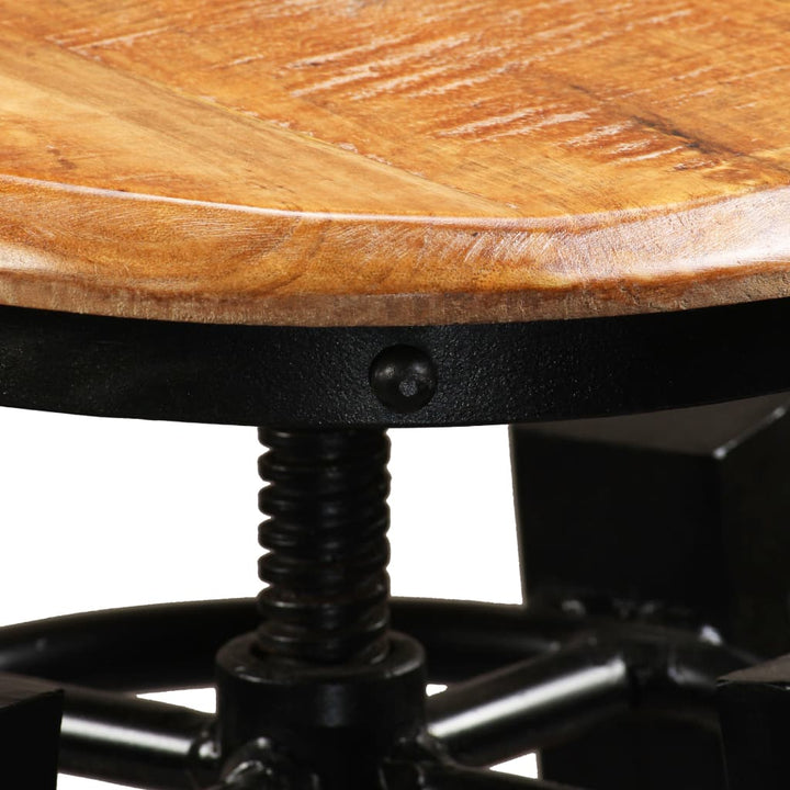 Tabourets en bois de manguier (2 pcs)