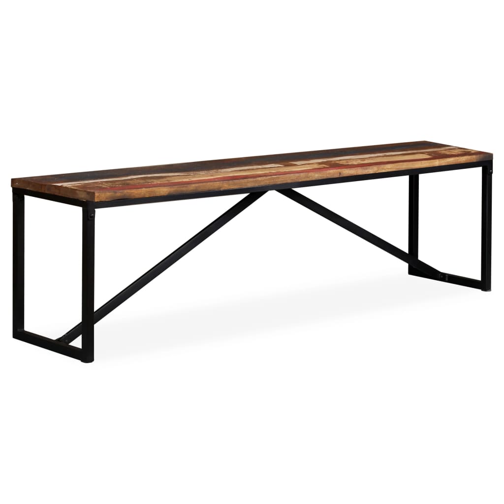 Banc en bois de récupération