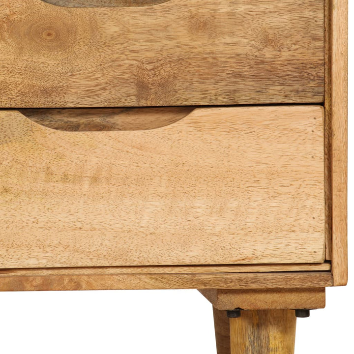 Table de chevet en bois de manguier massif