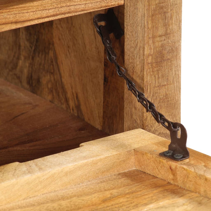 Meuble à chaussures en bois de manguier