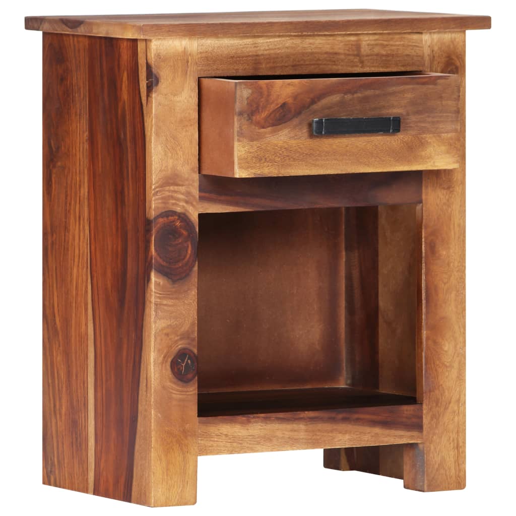 Table de chevet en bois de Sesham massif