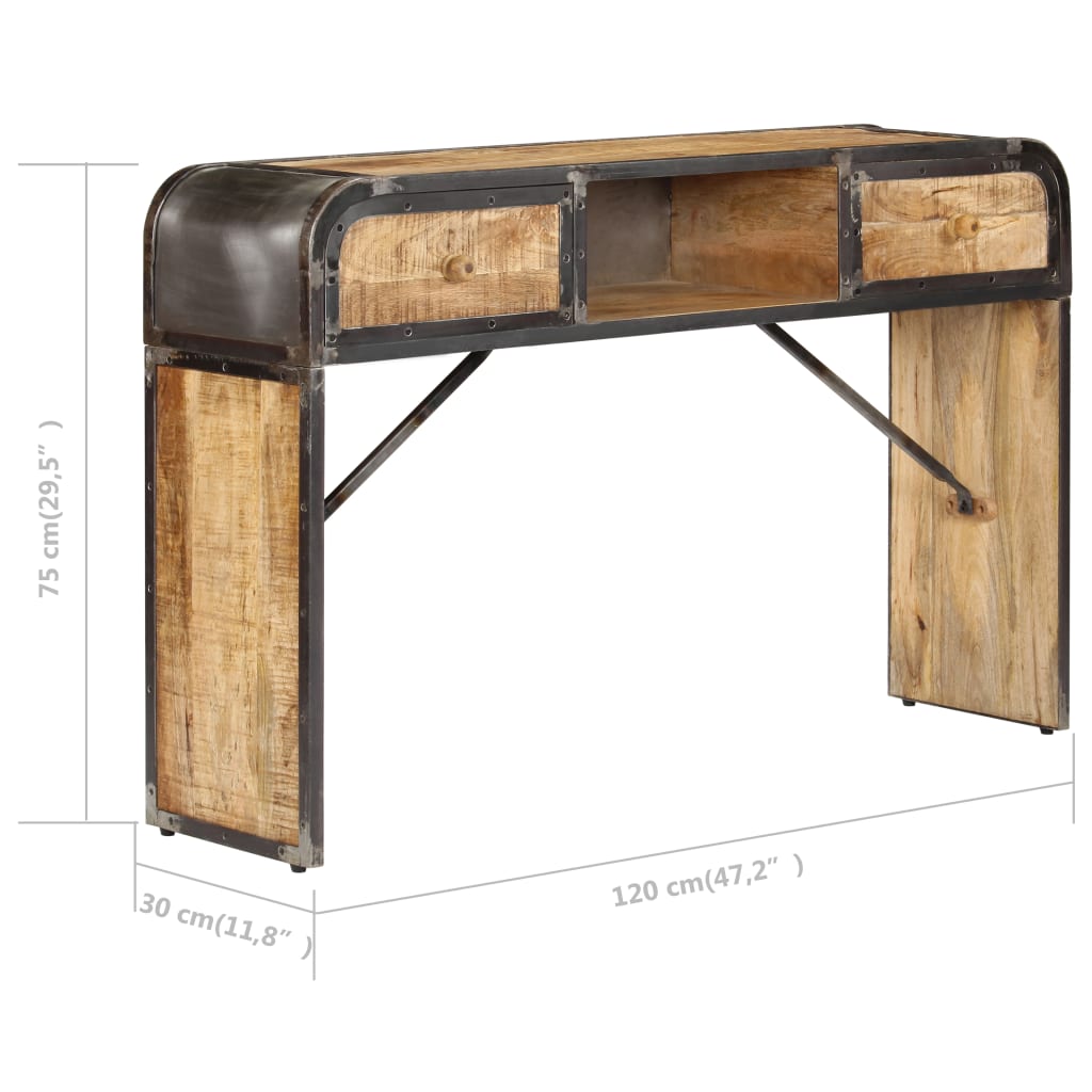 Console en bois de manguier massif