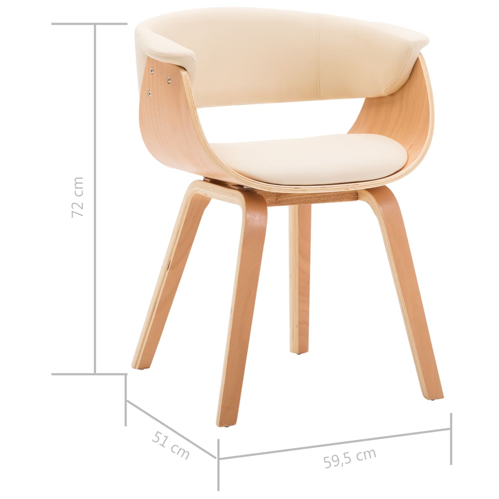 Chaises bois courbé et simili cuir