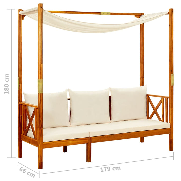Banc avec avent en bois d&