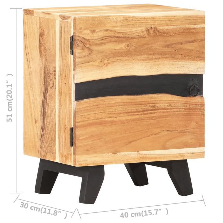 Table de chevet  en bois d&