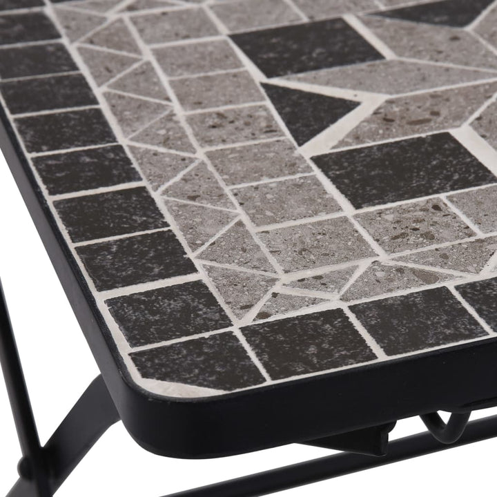 Chaises de bistrot en mosaïque 2 pcs