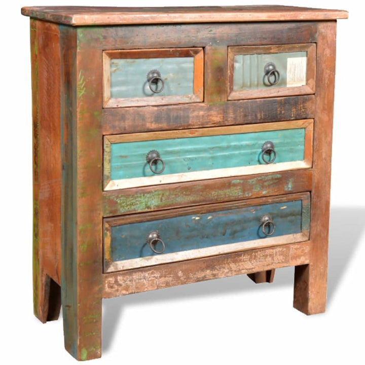 Commode en bois massif de récupération