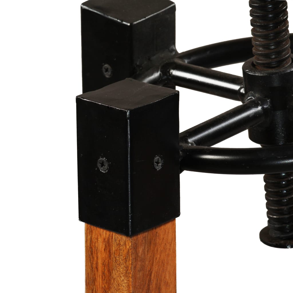 Tabourets en bois de manguier (2 pcs)