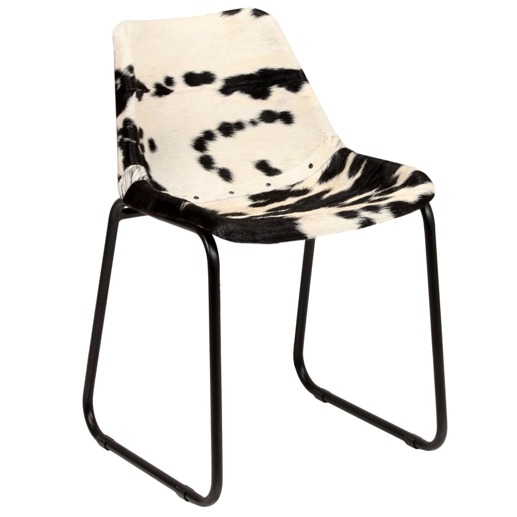 Chaises en cuir de chèvre (2 pcs)