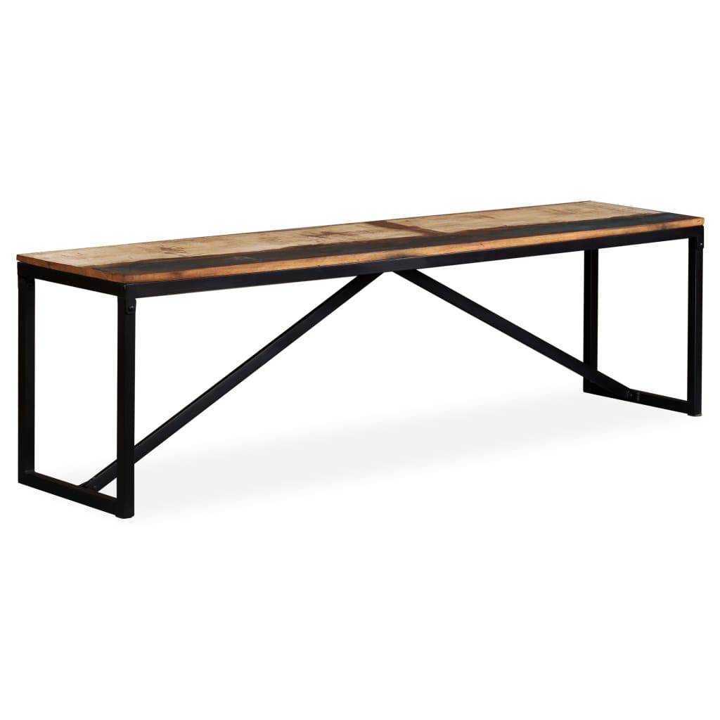 Banc en bois de récupération