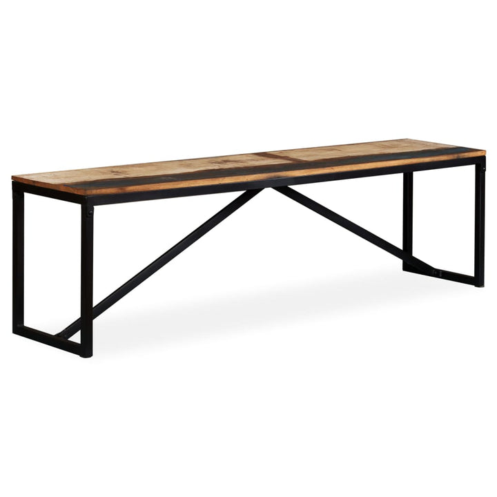 Banc en bois de récupération