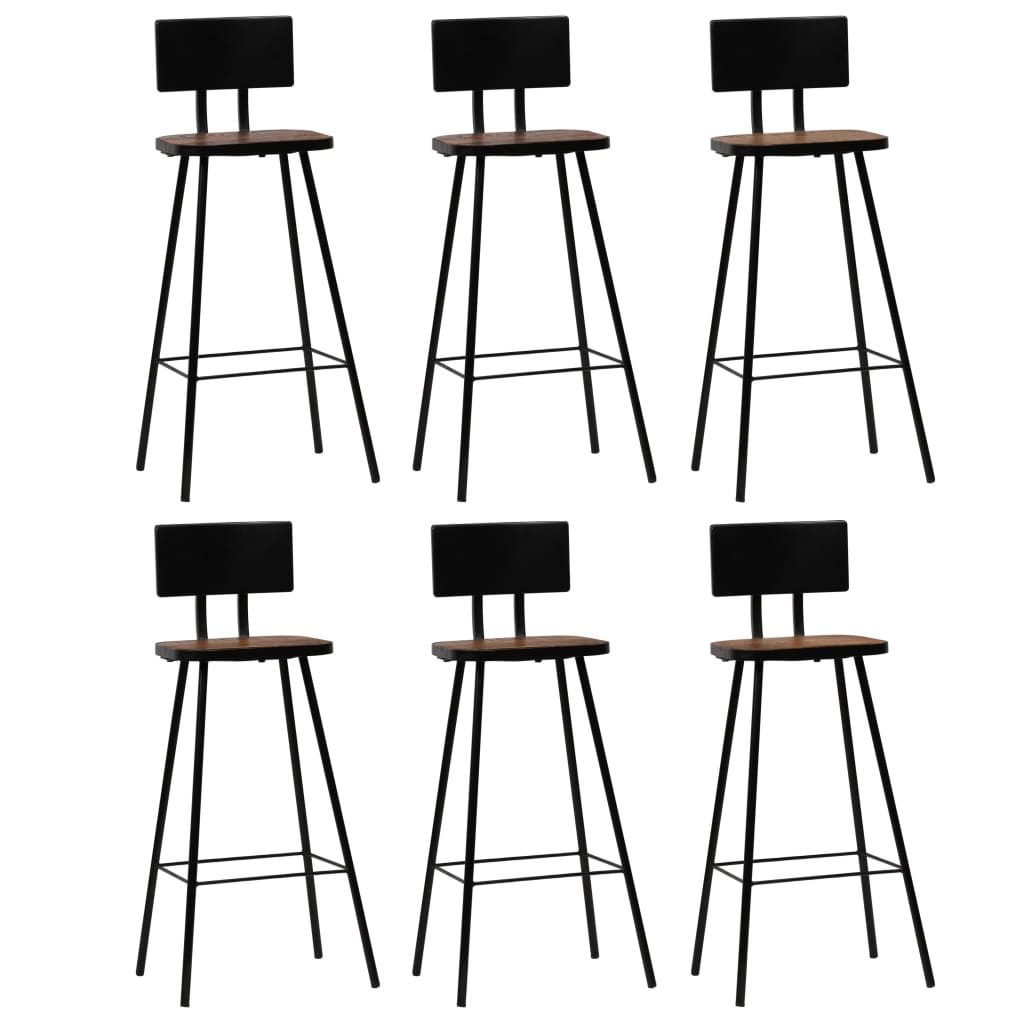 Mobilier de bar 7pcs en bois de récupération