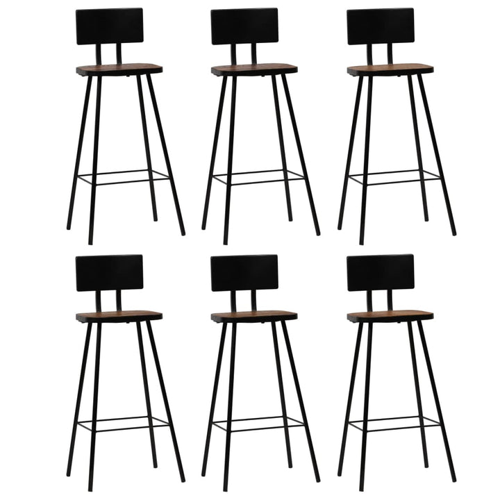 Mobilier de bar 7pcs en bois de récupération