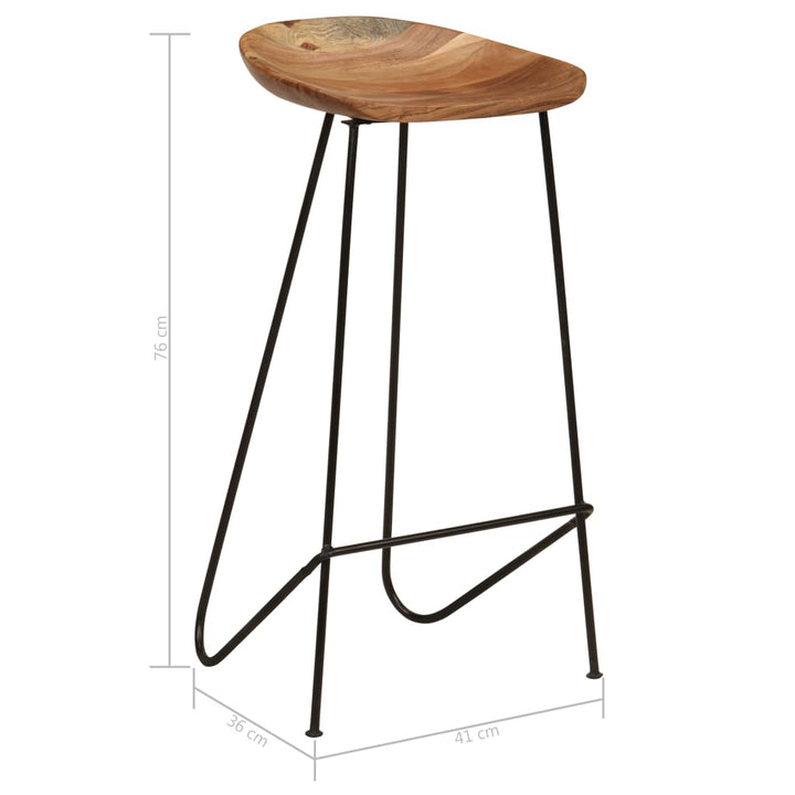 Tabouret en bois d&