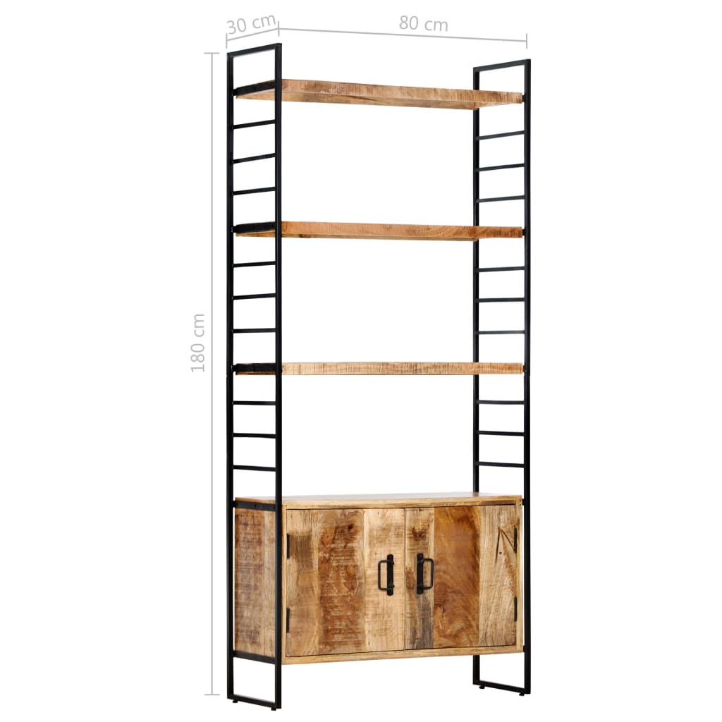 Bibliothèque en bois de manguier