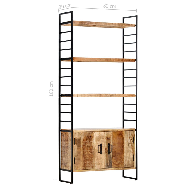 Bibliothèque en bois de manguier