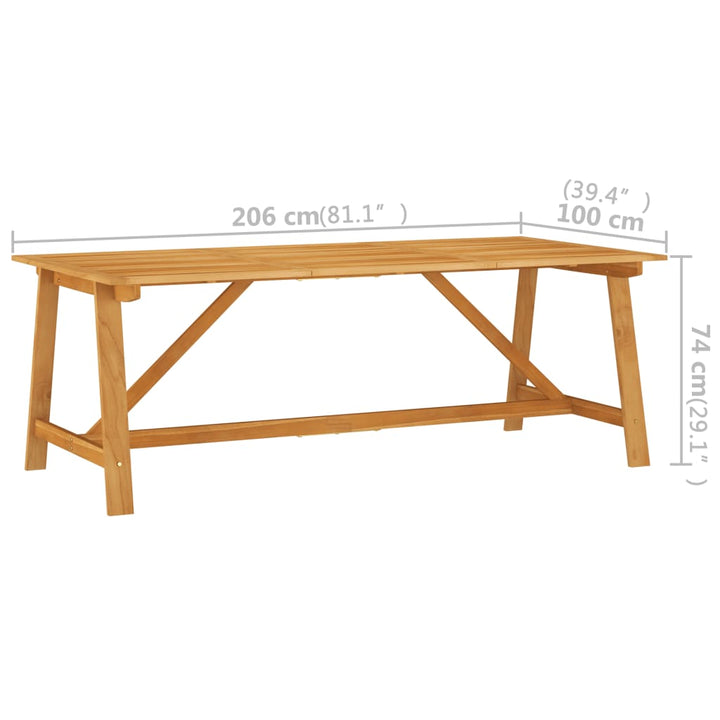 Ensemble de salle à manger de jardin 7 pcs