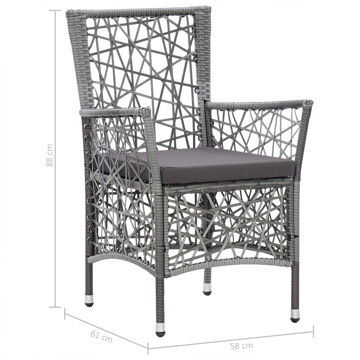 Ensemble de salle à manger de jardin 5 pcs